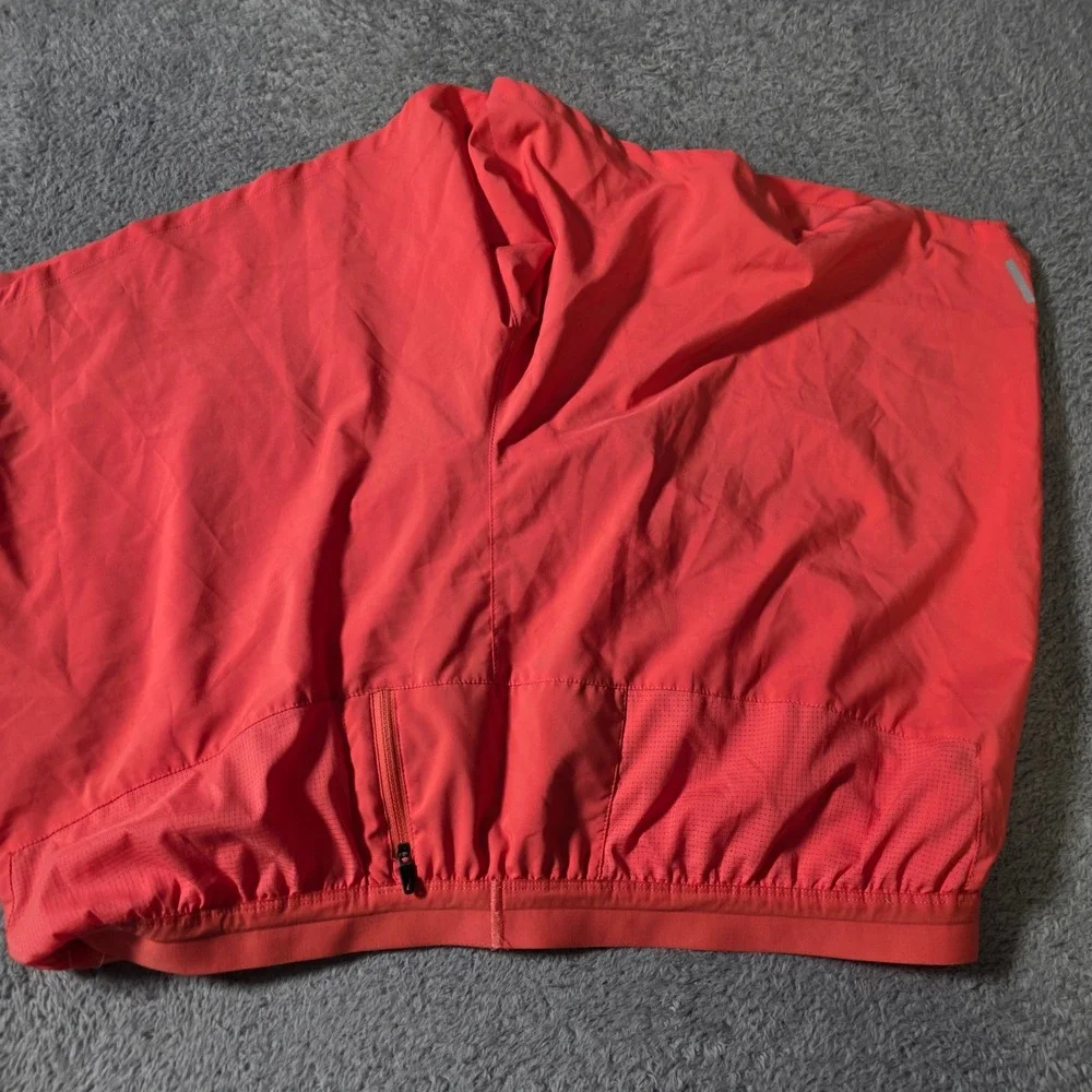 Nike Mens XL Running Shorts Hot Pink Dri-FIT Pockets Drawstring Reflective Swosh